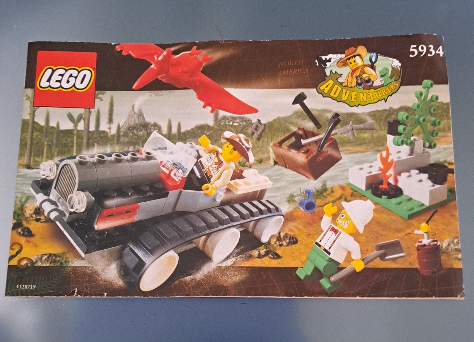 Lego Adventures 5934 Dino Explorer compleet met boekje, Ophalen, Compleet, Gebruikt, Overige thema's
