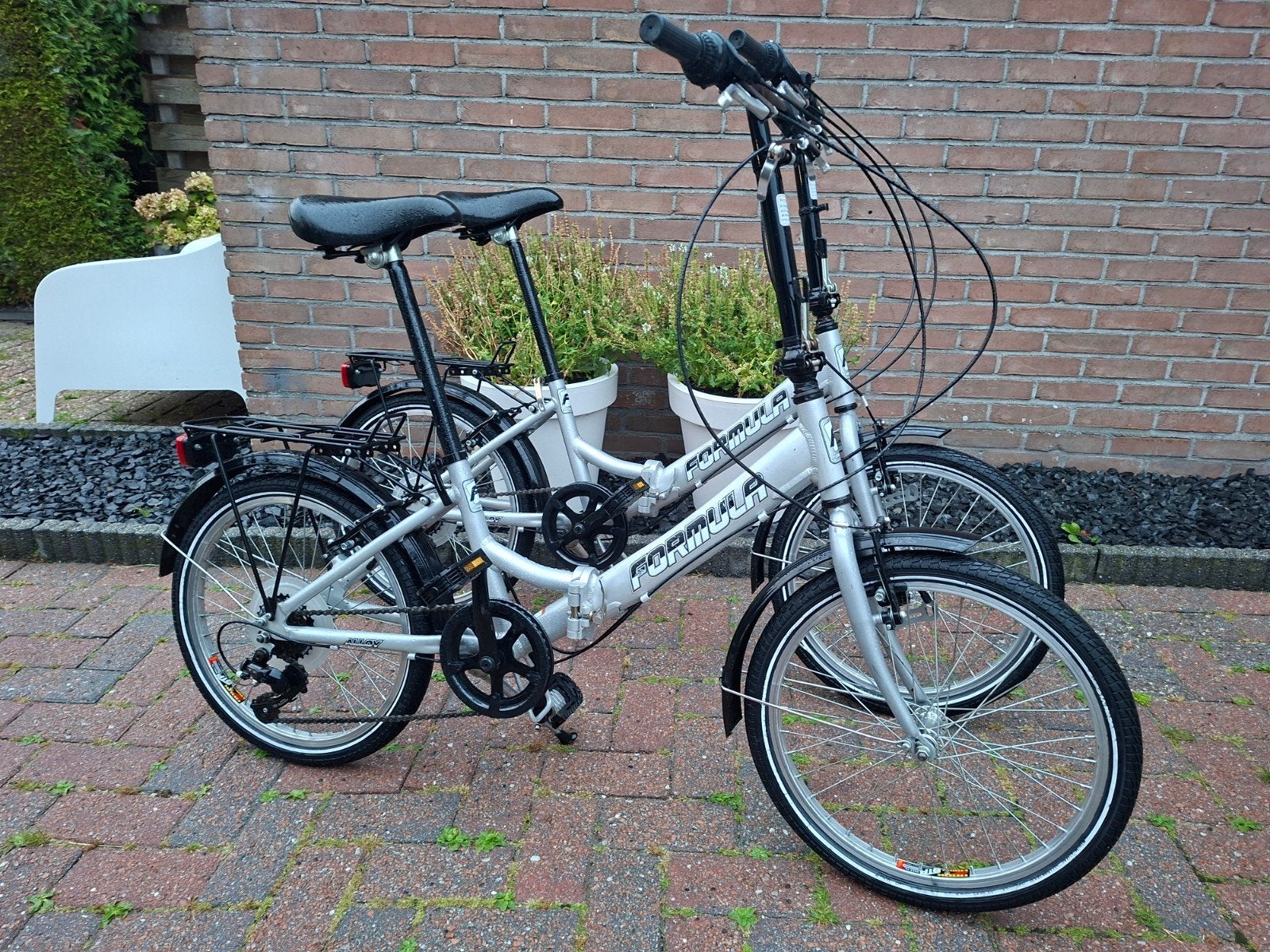 Set vouwfietsen  2 stuks Aluminium  Formula met versnellings, Fietsen en Brommers, Fietsen | Vouwfietsen, Ophalen, Gebruikt, 20 inch of meer