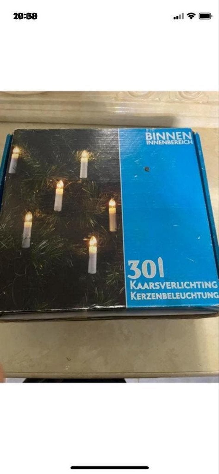 Kerstverlichting kaarsjes 30 lampjes binnen in.Nieuw, Ophalen, Nieuw