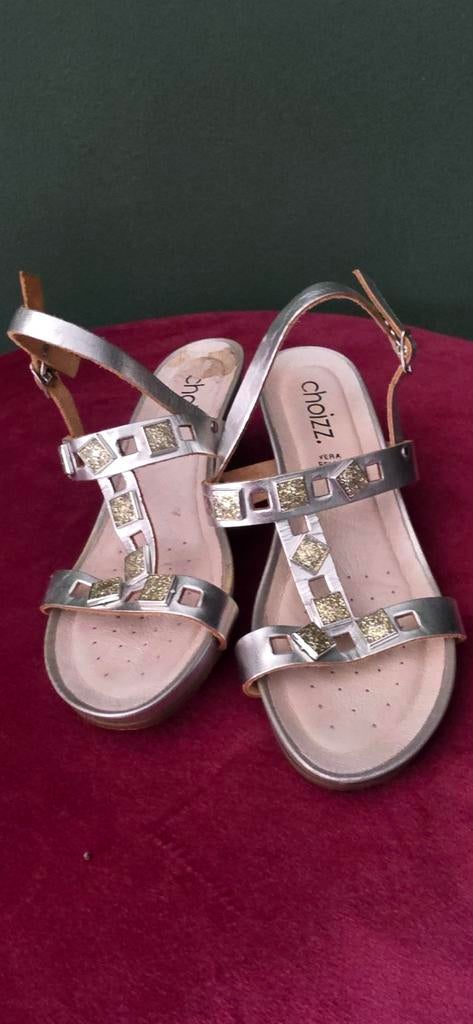 Vera Pelle zilveren sandalen maat 37, Kleding | Dames, Schoenen, Ophalen of Verzenden, Gedragen, Overige kleuren, Sandalen of Muiltjes