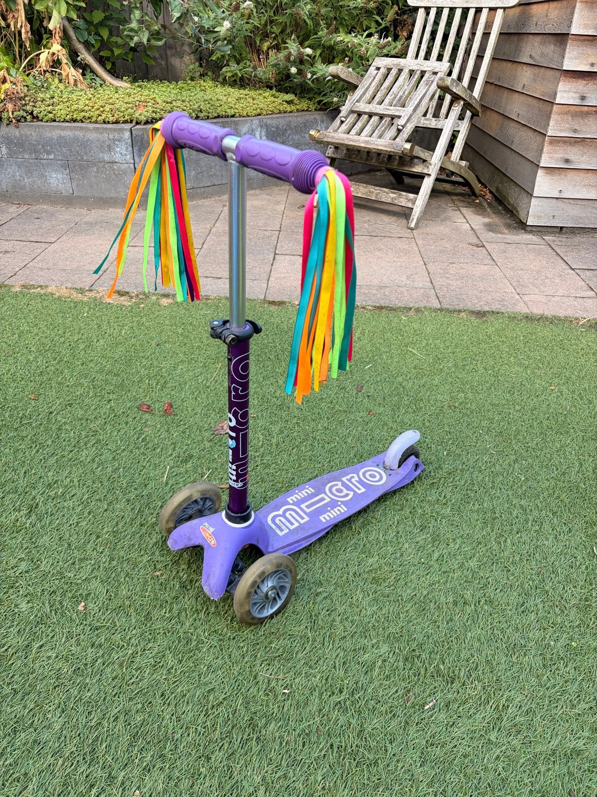 Micro Mini step paars met linten, Fietsen en Brommers, Ophalen, Gebruikt, Gewone step