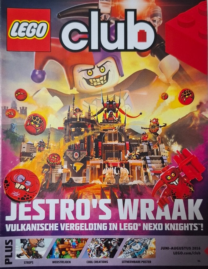 LEGO CLUB 2016 juni-aug NIEUW zonder poster, Boeken, Ophalen of Verzenden, Nieuw, Overige typen