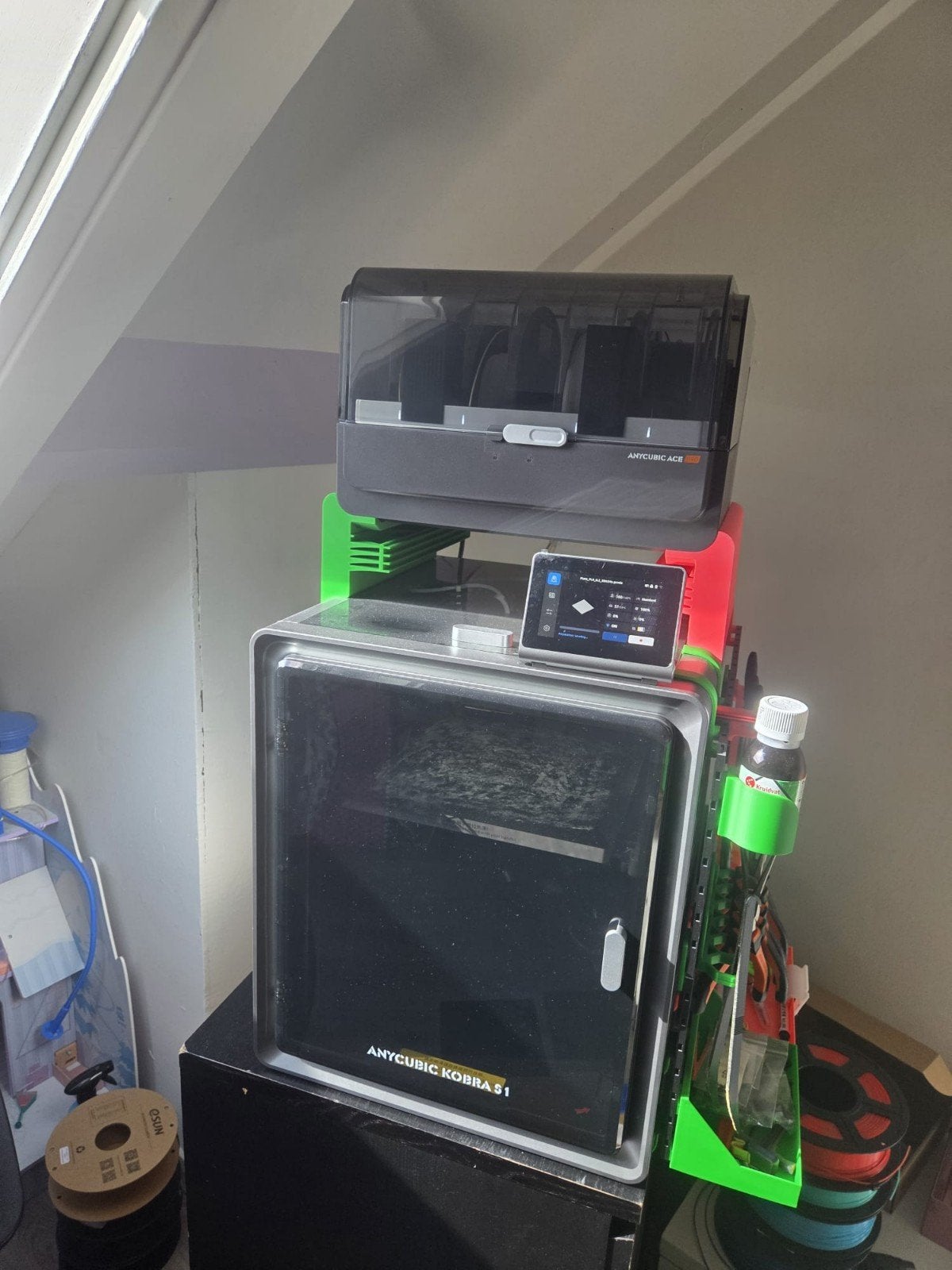 Anycubic Kobra S1 Combo 3D-printer met accessoires, Computers en Software, Ophalen, Zo goed als nieuw, Filament, Anycubic