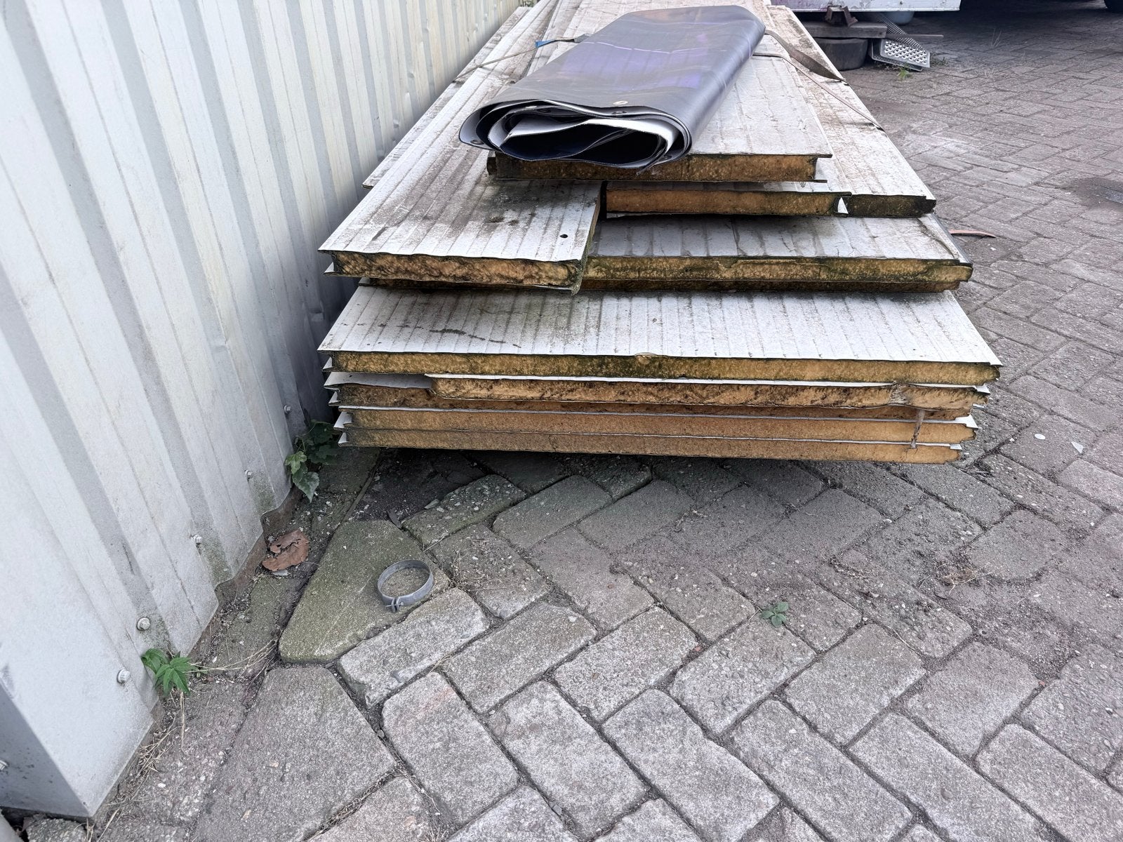 Sandwichpanelen 5x 3m lang, 5cm dik + restpartij ongebruikt, Ophalen of Verzenden, Nieuw, Overige materialen, 50 tot 100 mm