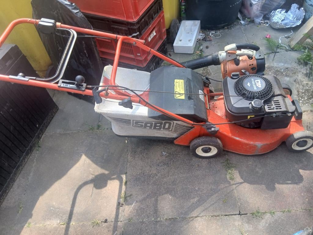Sabo grasmaaier met Quantum XM 40 motor, Sabo, Cirkelmaaier, Gebruikt, Ophalen of Verzenden