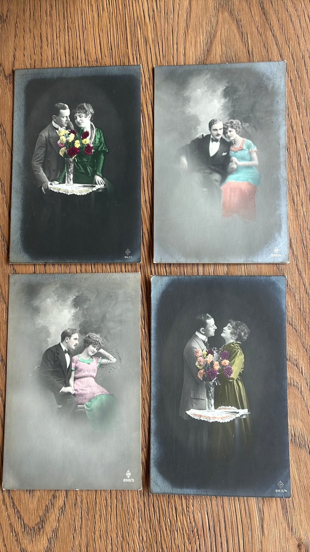 4 fotokaarten. Militair verzonden. 1918. Koppels, Verzamelen, Ophalen of Verzenden, Voor 1920