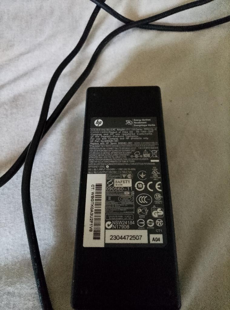 HP 90W Laptop Adapter, Ophalen of Verzenden, Zo goed als nieuw, HP