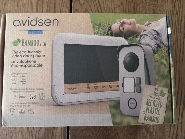 NIEUW! Avidsen deurbel met camera Uitbereidbaar. Bamboo view, Ophalen of Verzenden, Ingebouwde camera, Nieuw, Bedraad