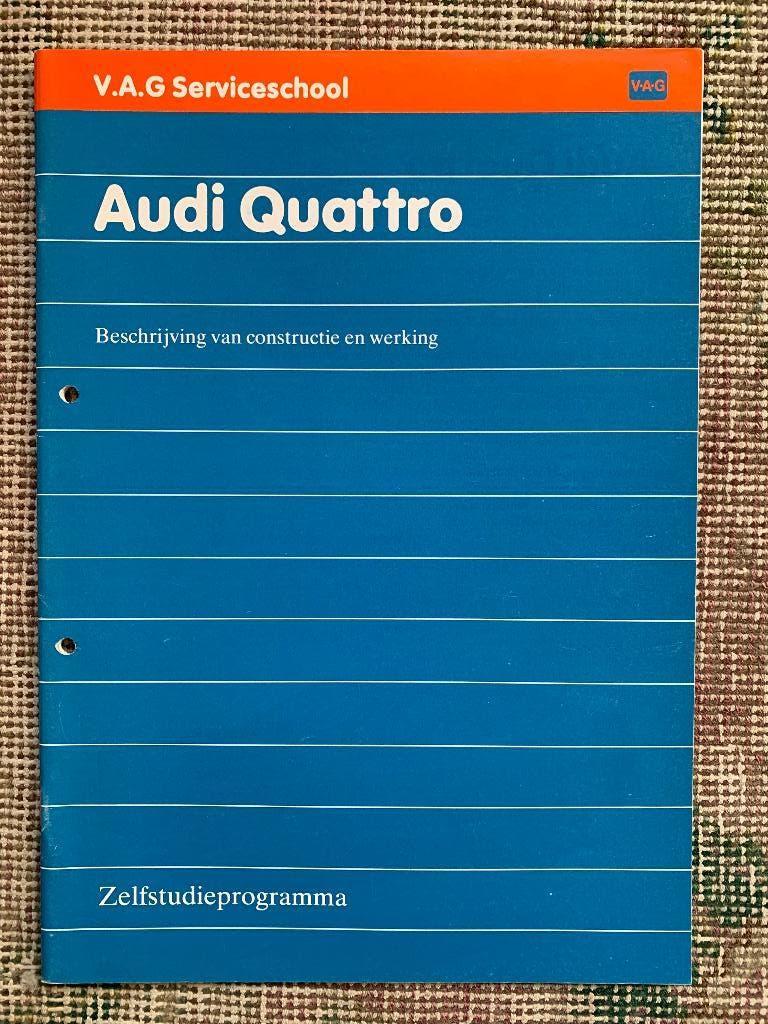 Nederlandse product informatie brochure Audi Quattro 1981, Boeken, Auto's | Folders en Tijdschriften, Nieuw, Ophalen of Verzenden