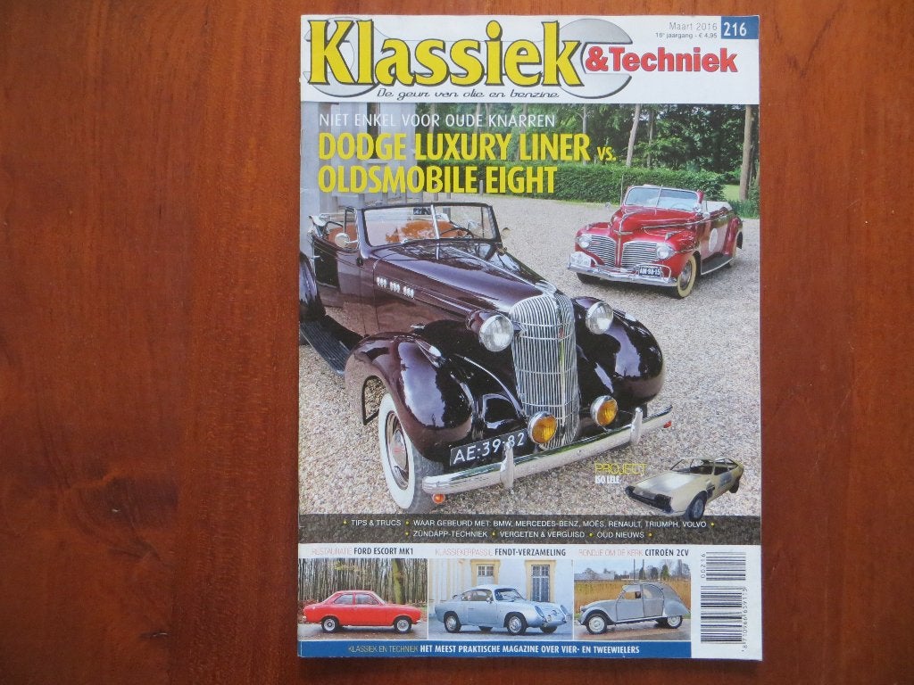Klassiek & Techniek 216 Dodge Luxury Liner, Oldsmobile Eight, Verzenden, Nieuw, Ford