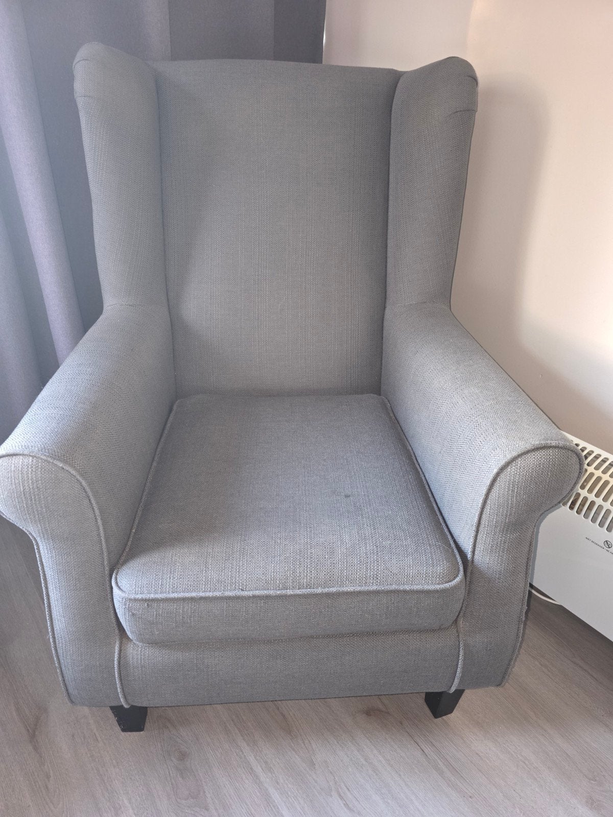 Mooie landelijke fauteuil - geweven stof, Ophalen of Verzenden, Gebruikt, Stof, Landelijke