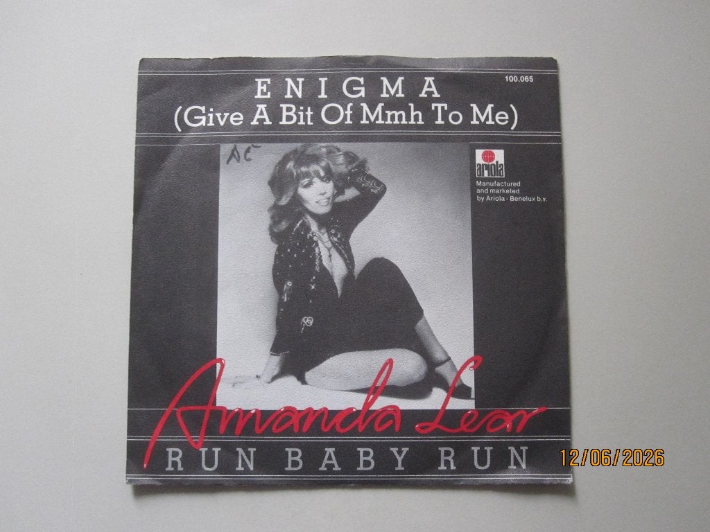 AMANDA LEAR -  enigma - vinyl 7", Cd's en Dvd's, Vinyl Singles, Gebruikt, 7 inch, Ophalen of Verzenden, R&B en Soul