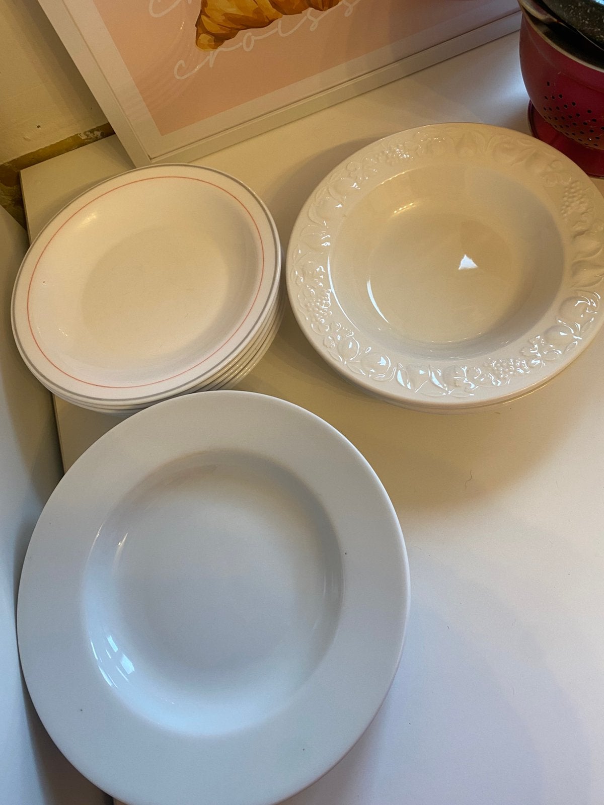 15 diepe borden gratis, Huis en Inrichting, Ophalen, Gebruikt, IKEA, Bord(en)