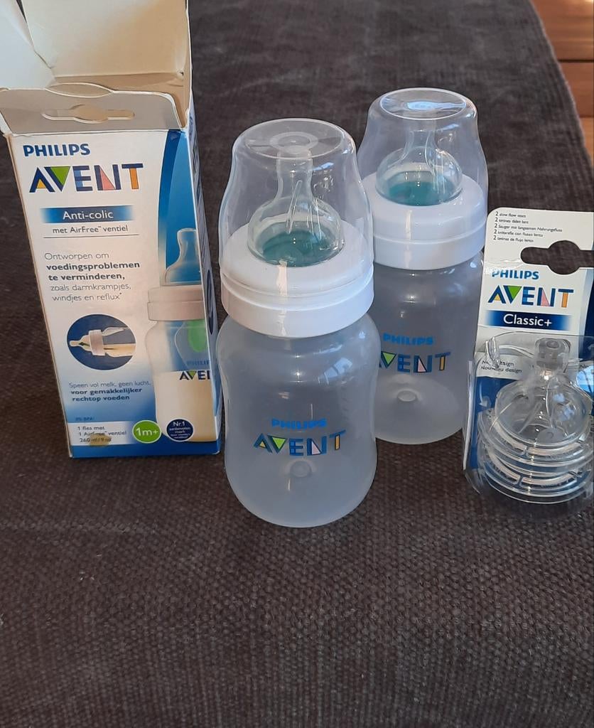 2 nieuwe avent babyflessen en spenen., Ophalen, Nieuw, Overige typen