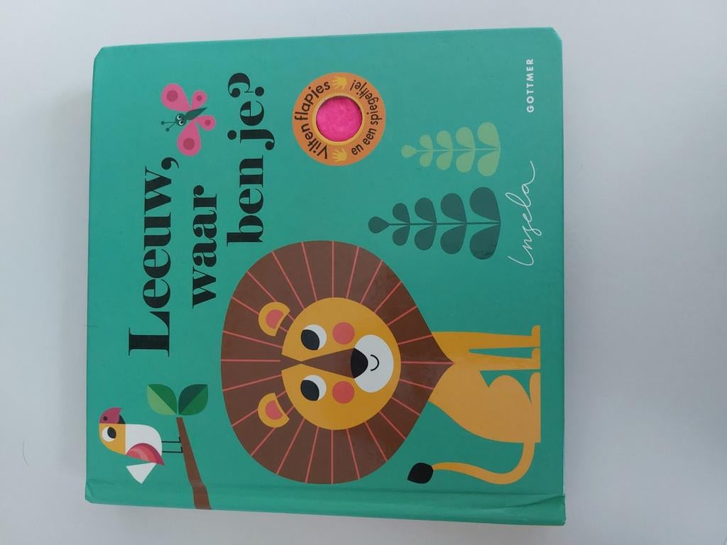 Leeuw, waar ben je? Vilten flapjes en een spiegeltje, Boeken, Kinderboeken | Baby's en Peuters, Ophalen, Ingela P Arrhenius, Uitklap-, Voel- of Ontdekboek