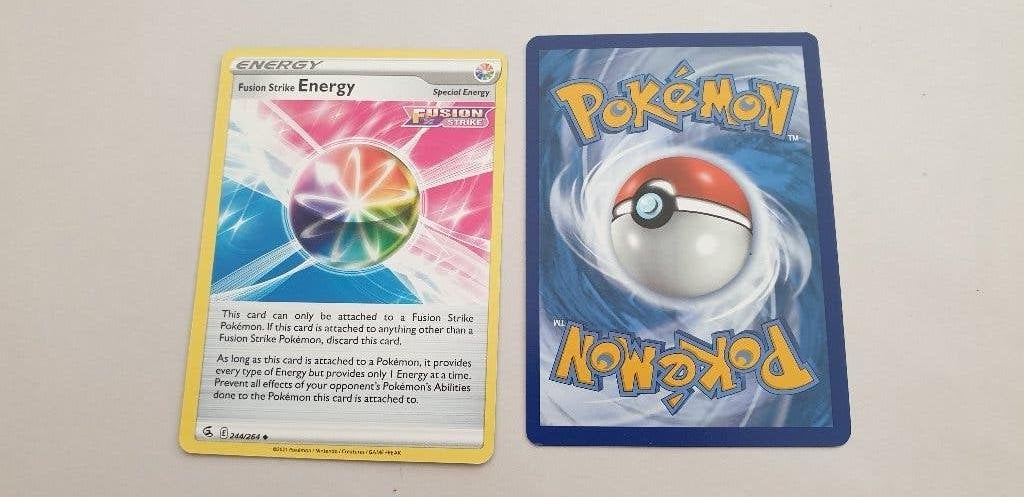 3362 pokemon fusion strike energy 244-264, Hobby en Vrije tijd, Verzenden, Nieuw