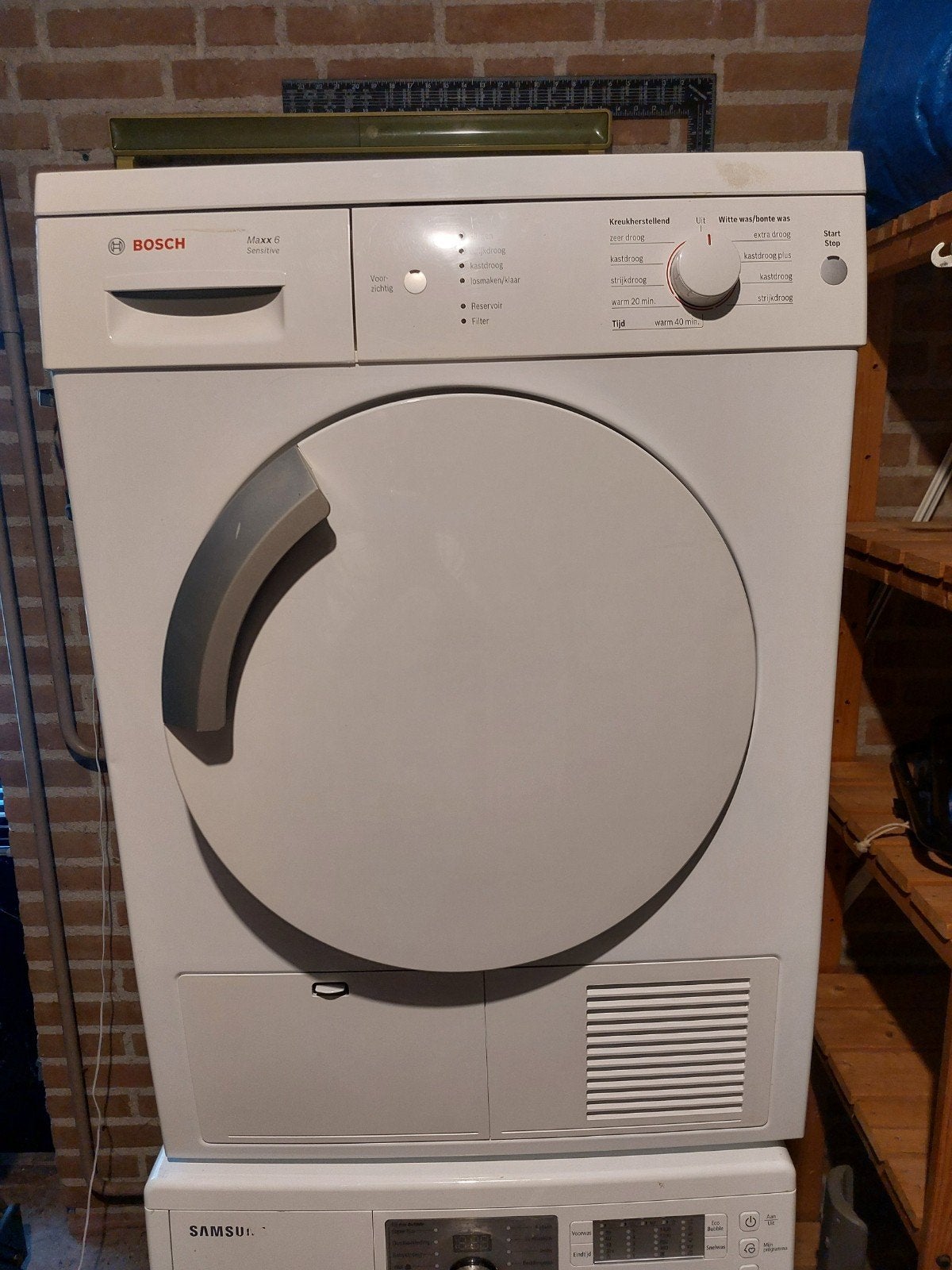 Bosch maxx6 sensitive droger, Witgoed en Apparatuur, Wasdrogers, Ophalen, 6 tot 8 kg, Gebruikt, Voorlader