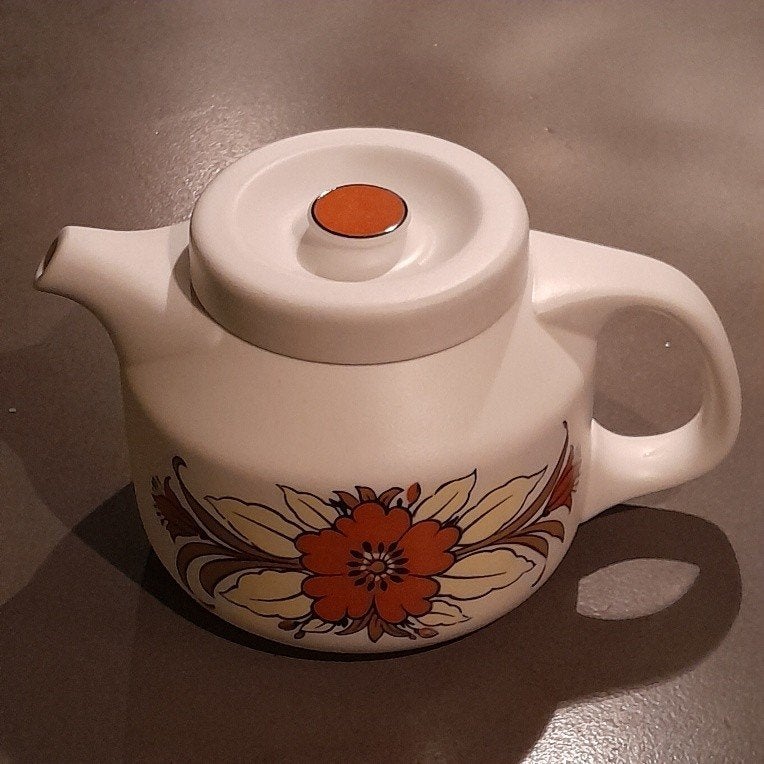 Arzberg 3000 theepot en schaaltje met deksel, Huis en Inrichting, Keuken | Servies, Gebruikt, Overige typen, Ophalen of Verzenden