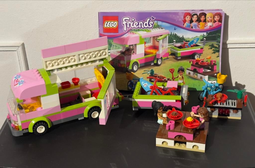 Lego Friends 3184 Adventure Camper - Complete set, Ophalen of Verzenden, Gebruikt, Complete set, Lego
