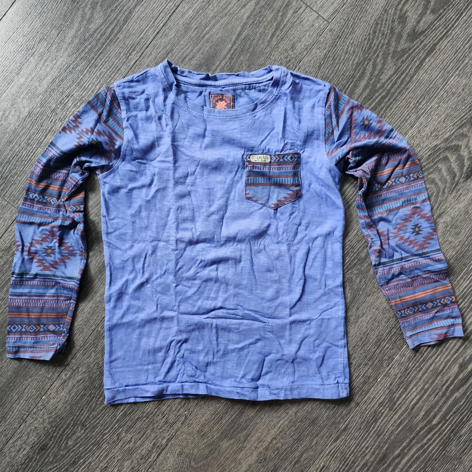 Indian Blue Jeans Longsleeve Shirt Maat 128, Ophalen of Verzenden, Zo goed als nieuw, Indian Blue Jeans, Jongen