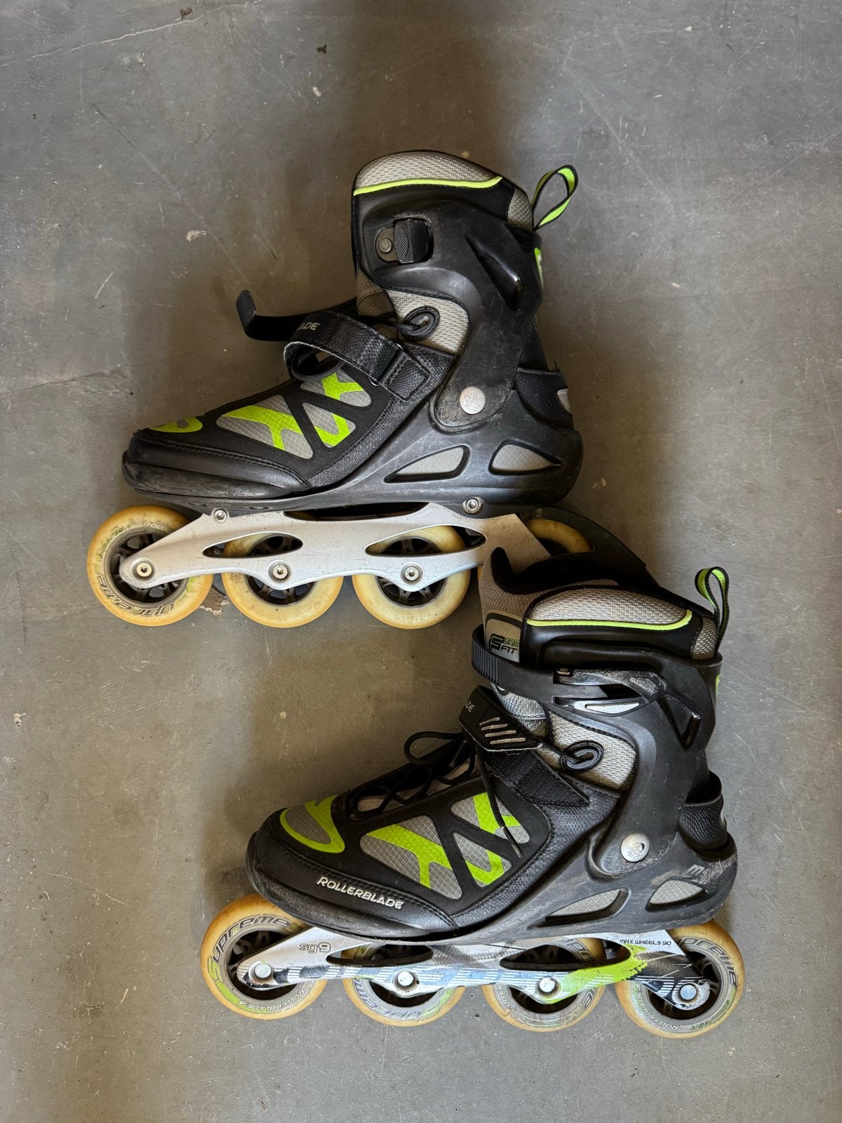 Rollerblade inline skates maat 45 met bescherming, Overige merken, Gebruikt, Heren, Ophalen of Verzenden