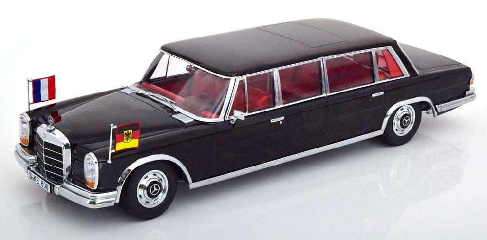 Mercedes-Benz 600 (W100) Pullman 1965 Brandt/Pompidou 1-18, Hobby en Vrije tijd, Modelauto's | 1:18, Overige merken, Auto, Www.kkscale.de