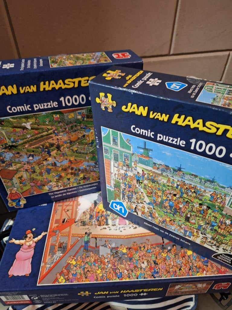 Jan van Haasteren puzzels, Ophalen, 500 t/m 1500 stukjes, Zo goed als nieuw, Legpuzzel