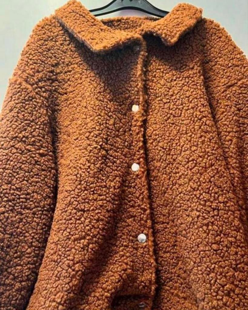 Teddy jas nieuw maat S/M, Ophalen, Zo goed als nieuw, Maat 36 (S), Beige