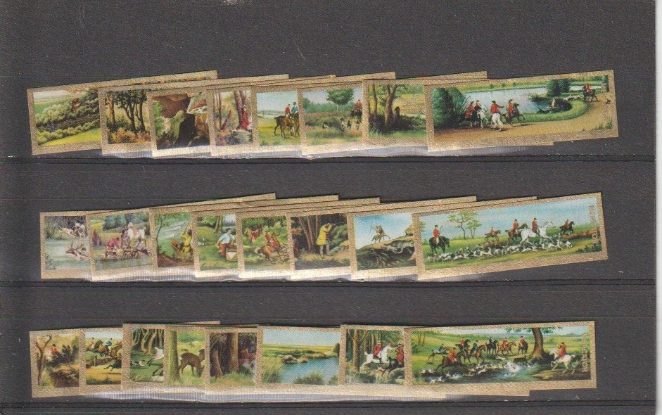 reeks 901  de jacht  1-24 sigarenbanden, Verzamelen, Ophalen of Verzenden, Zo goed als nieuw, Sigarenbandjes