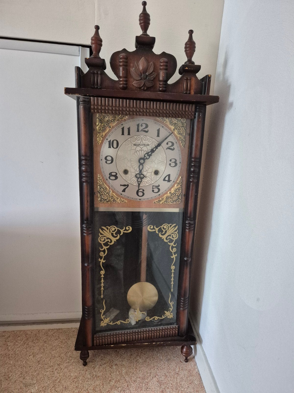 Antieke hangklok met slinger - Decoratief, Antiek en Kunst, Ophalen