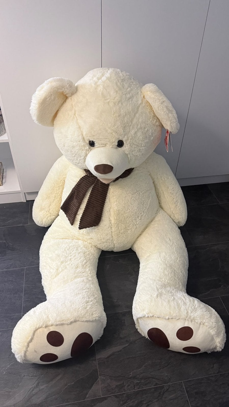 Grote knuffelbeer - Petra Toys, Ophalen, Overige merken, Beer, Beige