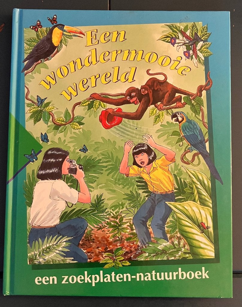 Hardcover Natuurboek; Een wondermooie wereld; zoekplaten, Boeken, Kinderboeken | Jeugd | onder 10 jaar, Ophalen of Verzenden, Zo goed als nieuw