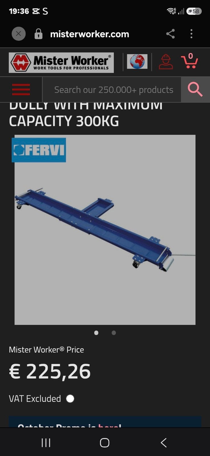 Nieuwe Motorfiets Dolly - 300kg capaciteit, Motoren, Ophalen