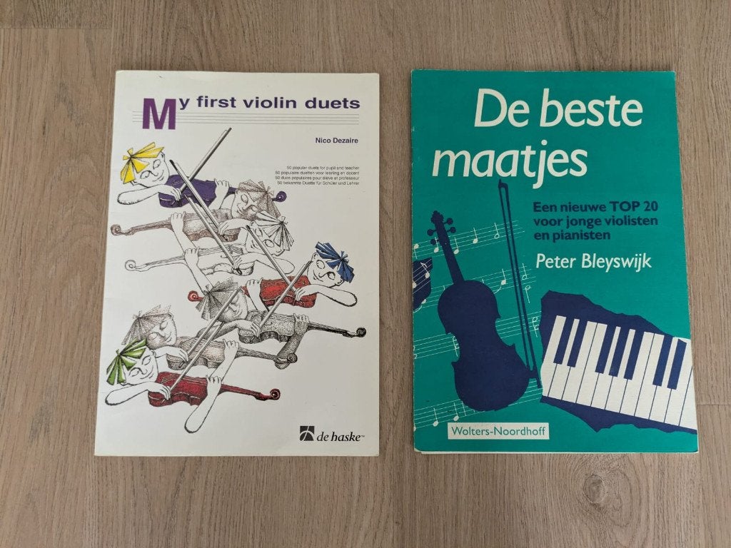 Vioolboekjes (2x) voor (semi-)beginnende vioolspelers, Muziek en Instrumenten, Ophalen of Verzenden, Gebruikt, Overige formaten
