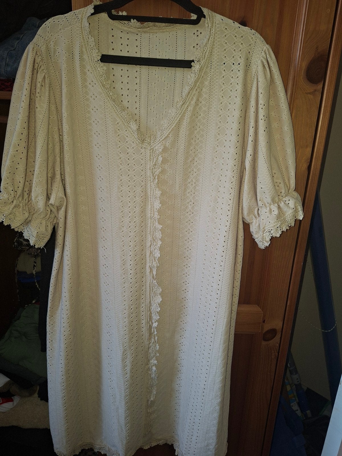 Zomerjurkje XXL - Comfortabel en stijlvol, Beige, Maat 46/48 (XL) of groter, Ophalen of Verzenden, Gedragen