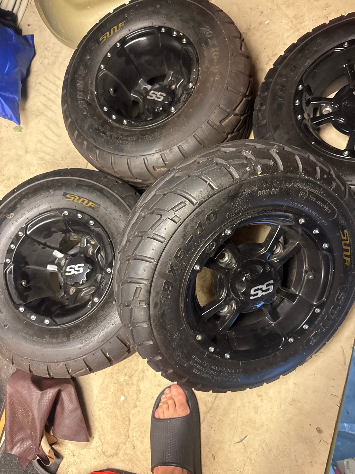 Quad wielset met zgan straatbanden suzuki ltz400/ltr, Ophalen of Verzenden