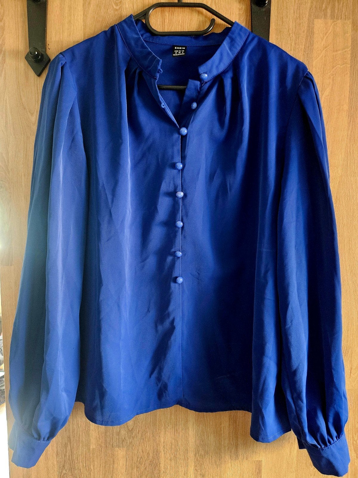 Shein blouse, maat M, koningsblauw, zo goed als nieuw, Maat 38/40 (M), Blauw, Ophalen of Verzenden, Zo goed als nieuw