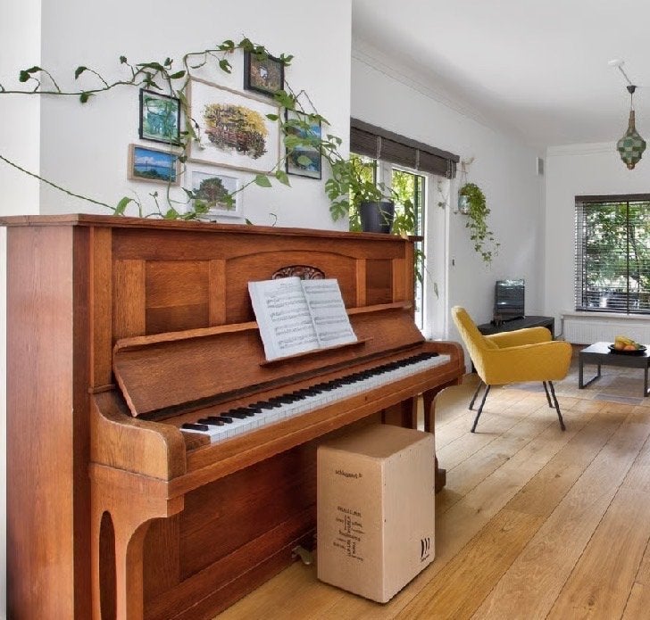 Gratis piano - Gebr. Zimmermann A.G. Leipzig, Ophalen, Gebruikt, Bruin, Piano