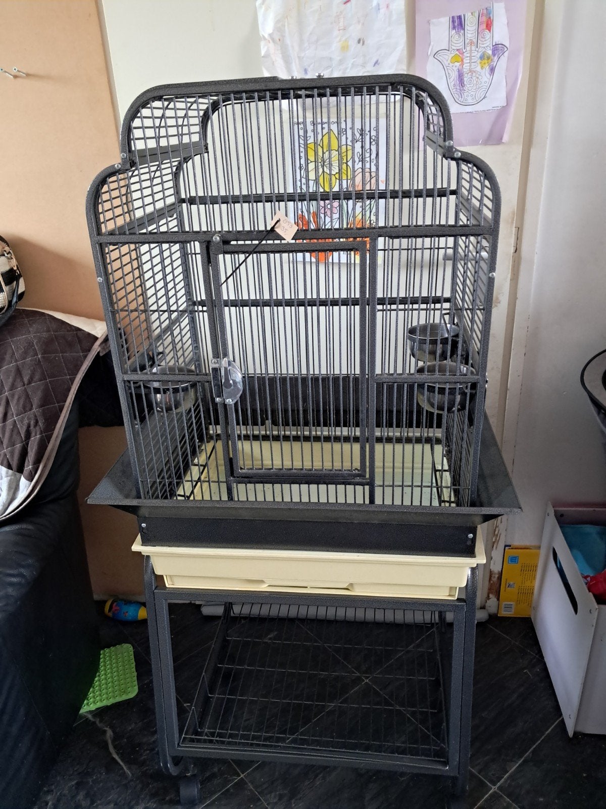 vogelkooi nr 854, Dieren en Toebehoren, Vogels | Hokken en Kooien, Ophalen, Gebruikt, Metaal, Vogelkooi