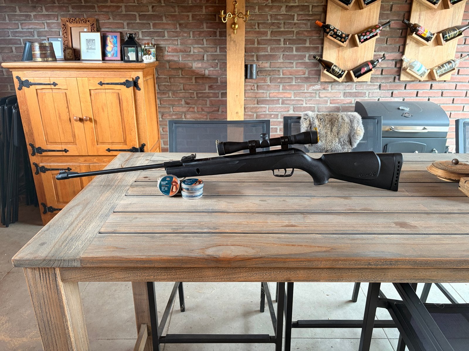 Gamo Big Cat 1000-E Luchtbuks met richtkijker, Ophalen of Verzenden, Zo goed als nieuw