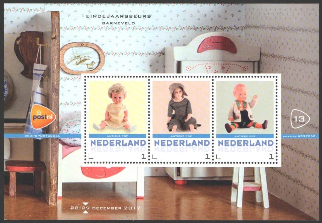 Postzegels Eindejaarsbeurs Barneveld 2017 (13), Ophalen of Verzenden, Na 1940, Postfris