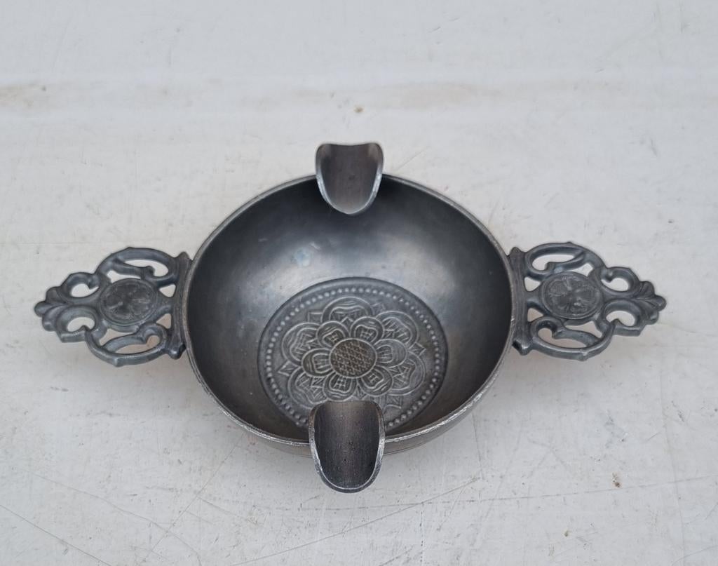 Asbak, Antiek en Kunst, Antiek | Tin, Ophalen of Verzenden