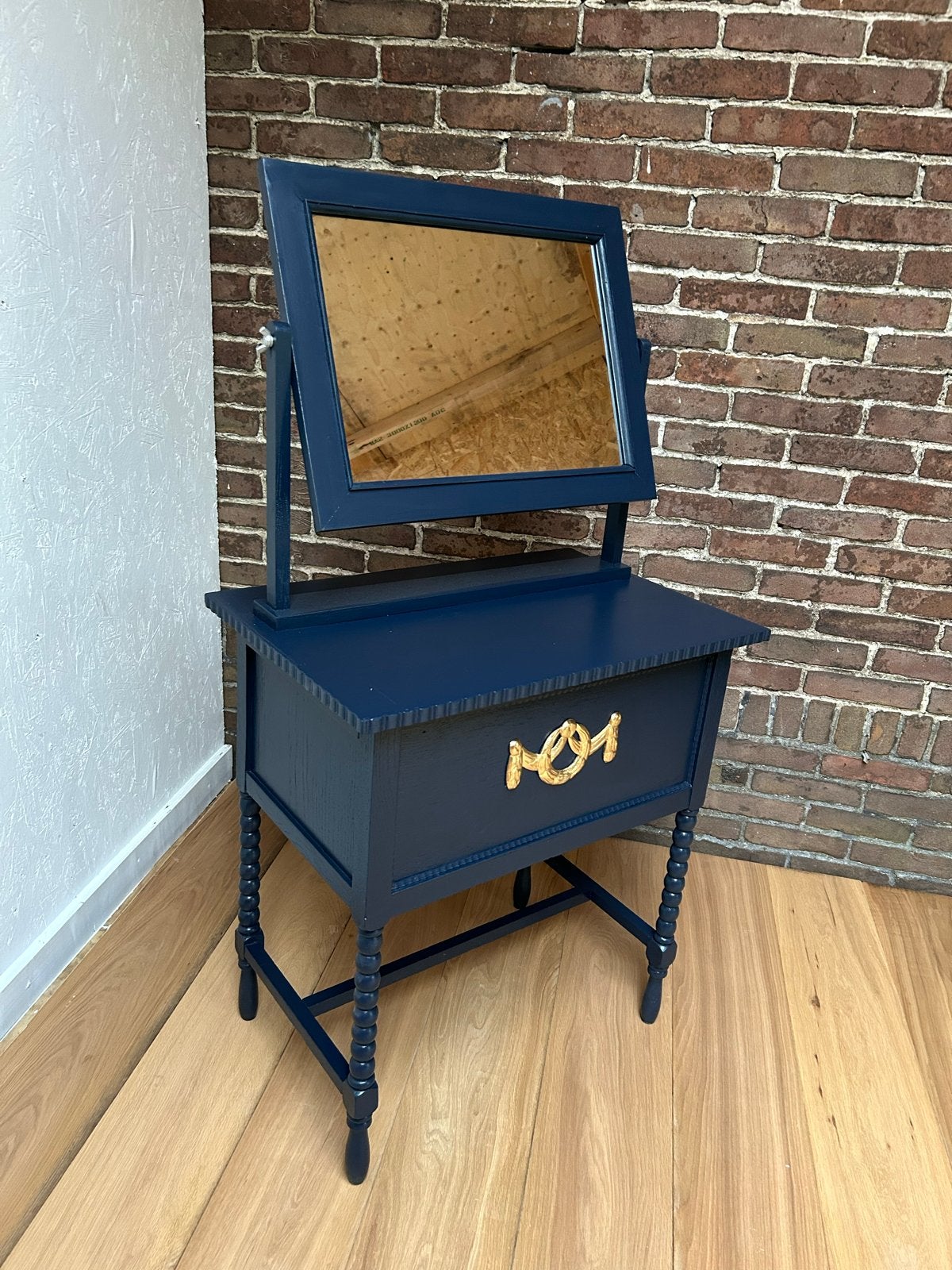 Leuk kastje met spiegel en opbergruimte, Huis en Inrichting, Woonaccessoires | Spiegels, Ophalen, Minder dan 50 cm, Gebruikt, Minder dan 100 cm
