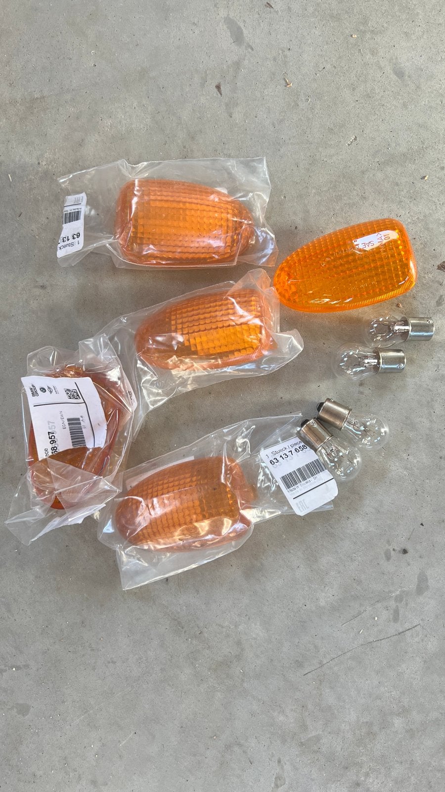 3x Knipperlichtglaasjes BMW R1100 R1150 GS RT 63137658957 Ni, Ophalen of Verzenden, Nieuw, BMW