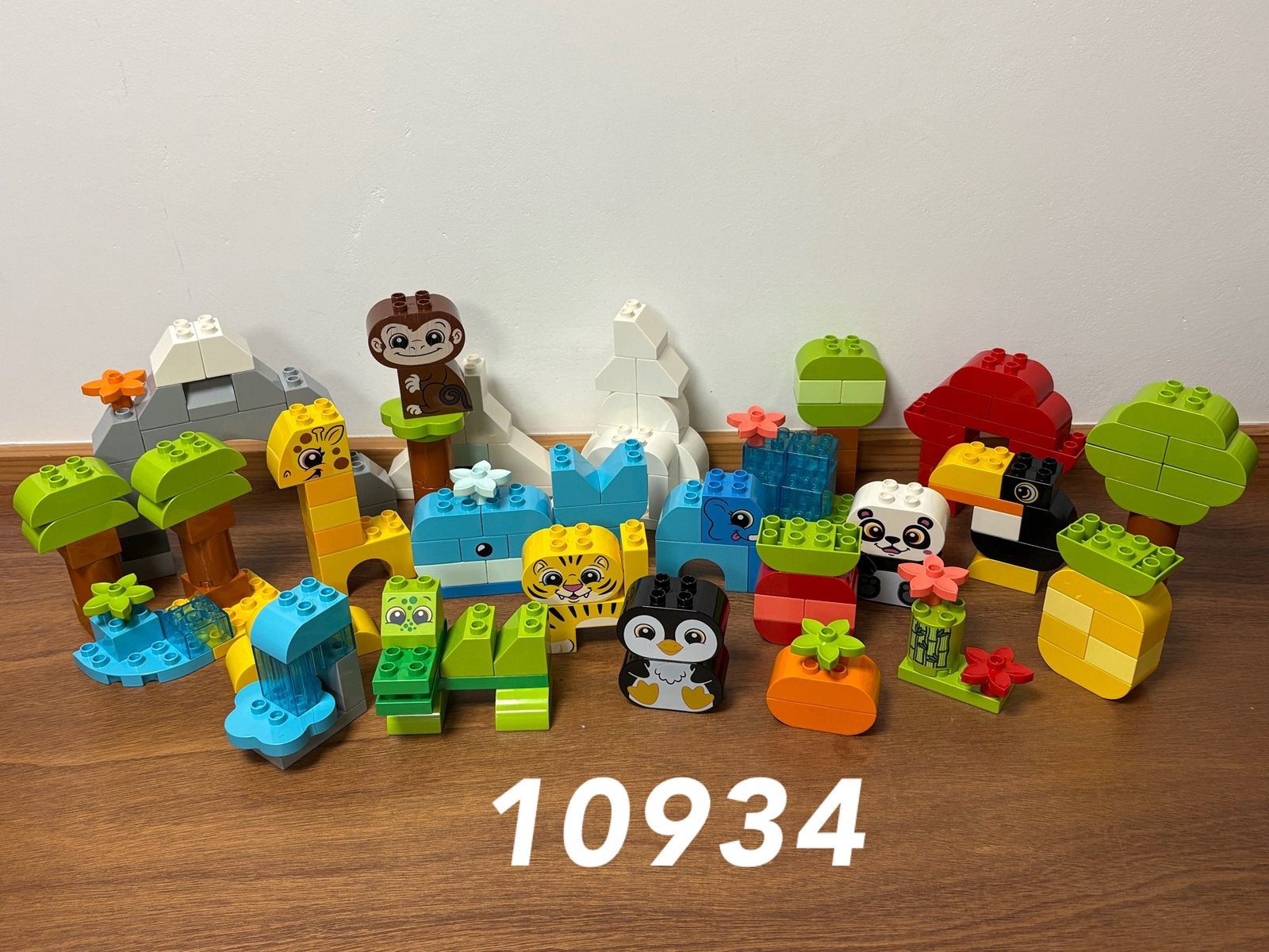 Duplo creatieve dieren blokken 175 stuks 10934 (compleet) 1, Ophalen of Verzenden, Zo goed als nieuw, Complete set, Duplo