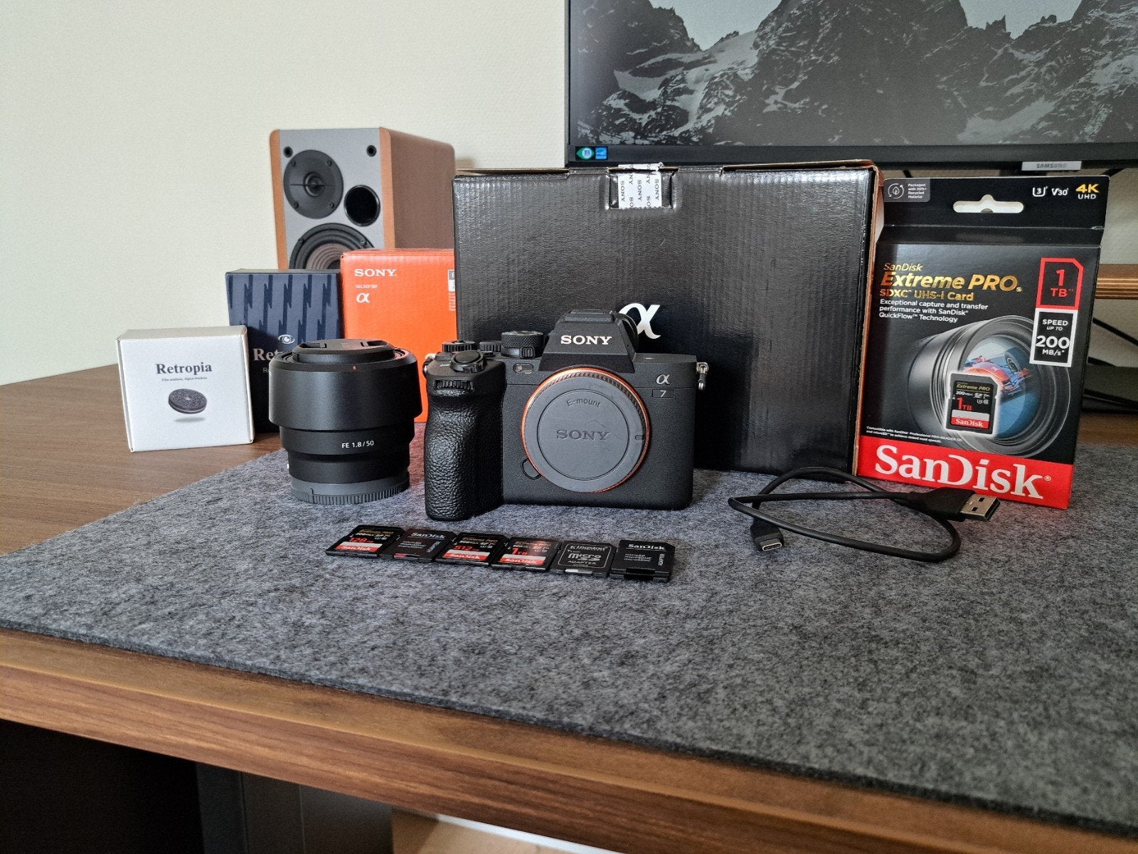 Sony A7IV + Sony 50mm F/1.8, Audio, Tv en Foto, Fotocamera's Digitaal, Geheugenkaart, Bluetooth, Zo goed als nieuw, Sony
