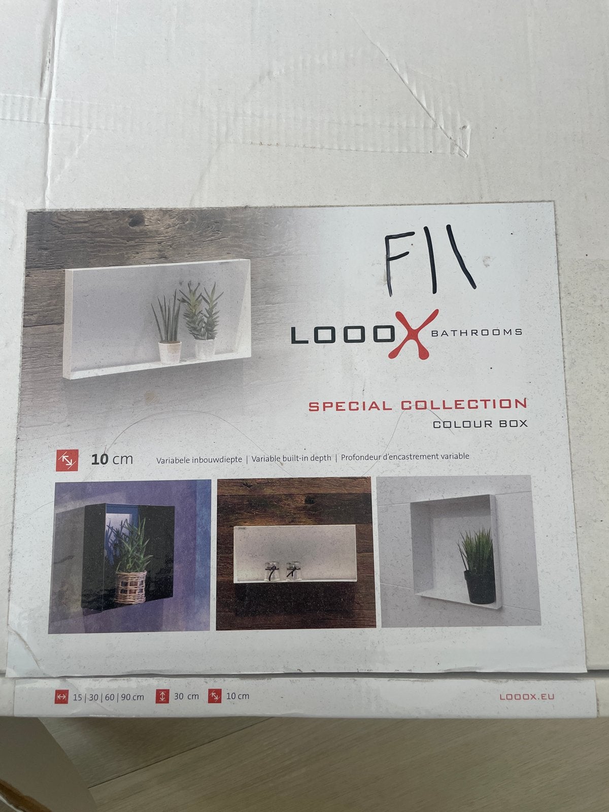 Looox Inbouwnis 30x60x10 - Nieuw in doos, Minder dan 50 cm, Overige typen, Nieuw, Ophalen of Verzenden