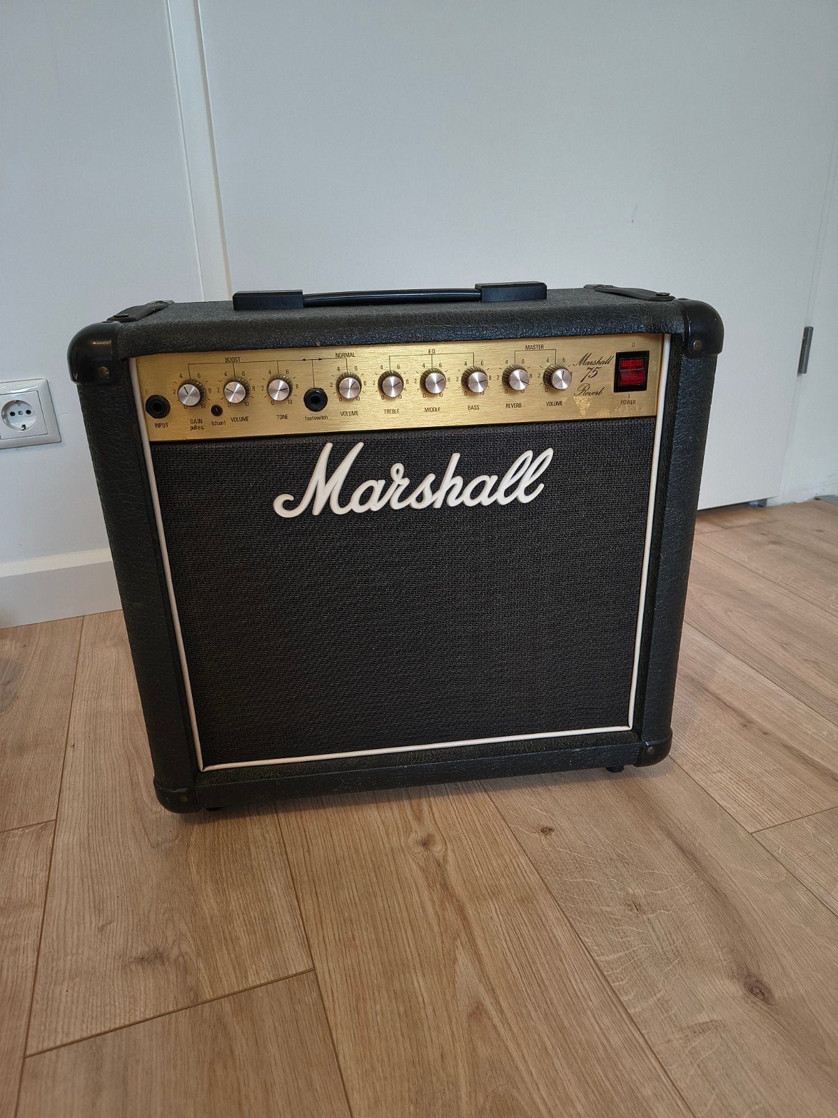 Marshall 75 Reverb Versterker uit 1987 met Voetpedaal, Ophalen of Verzenden