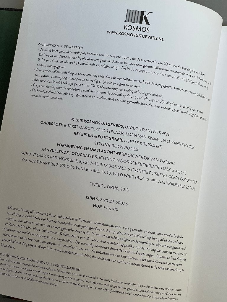 Groente uit zee - recepten & info over zeewier en algen 2015, Boeken, Vegetarisch, Ophalen of Verzenden, Zo goed als nieuw, Nederland en België