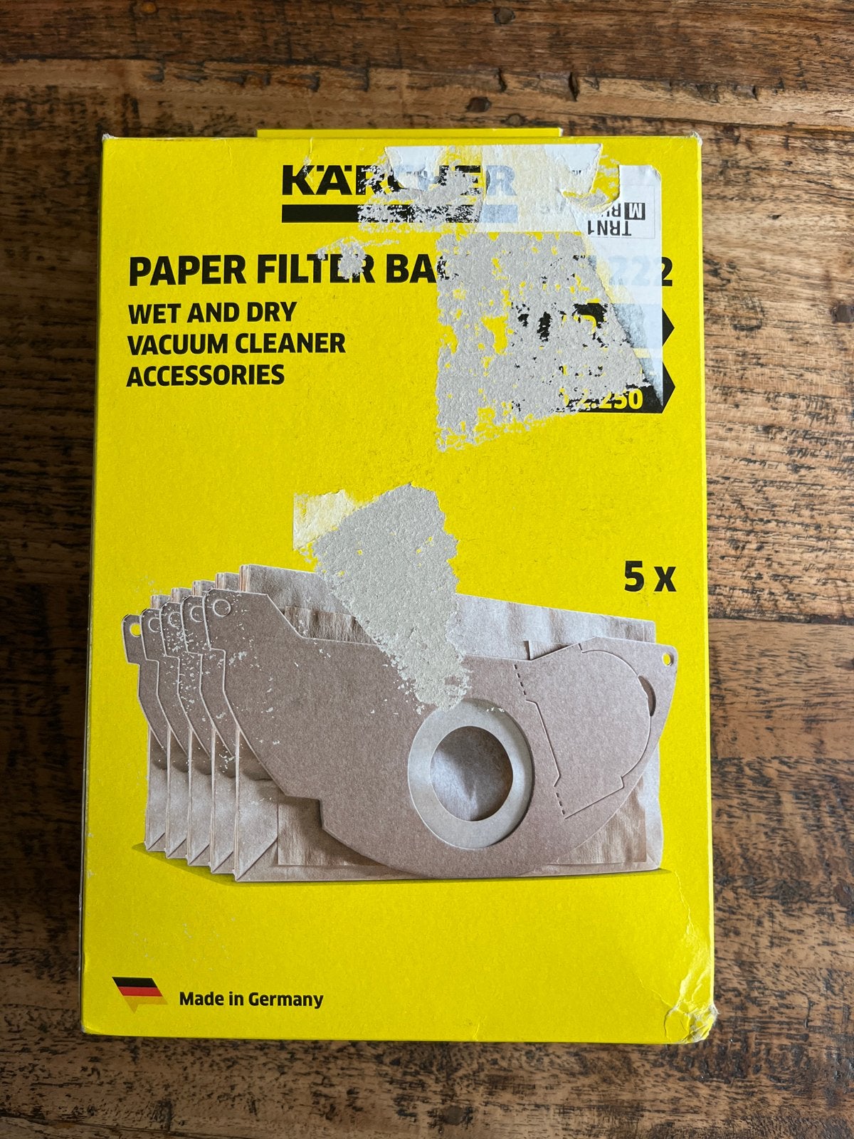 Kärcher Papieren stofzuigerzakken type WD, Stofzak, Inclusief accessoires, Kärcher, Nieuw